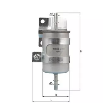 Filtre à carburant KNECHT KL 598