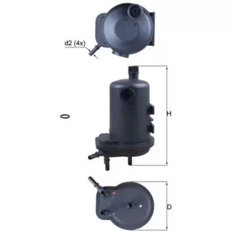 Filtre à carburant KNECHT KL 633D