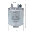 Filtre à carburant KNECHT KL 638 - Visuel 1