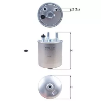 Filtre à carburant KNECHT KL 639D