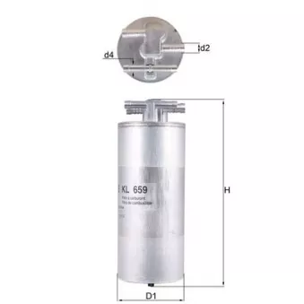 Filtre à carburant KNECHT KL 659