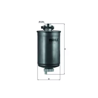 Filtre à carburant KNECHT KL 75
