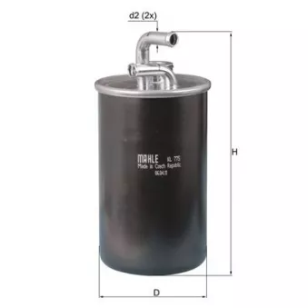 Filtre à carburant KNECHT KL 775