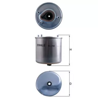 Filtre à carburant KNECHT KL 780