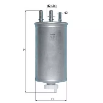 Filtre à carburant KNECHT KL 781