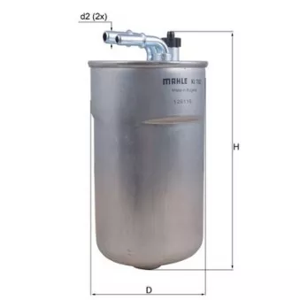 Filtre à carburant KNECHT KL 792