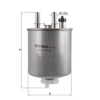 Filtre à carburant KNECHT KL 834