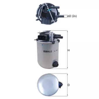 Filtre à carburant KNECHT KL 909