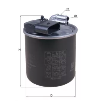 Filtre à carburant KNECHT KL 914