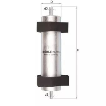Filtre à carburant KNECHT KL 916