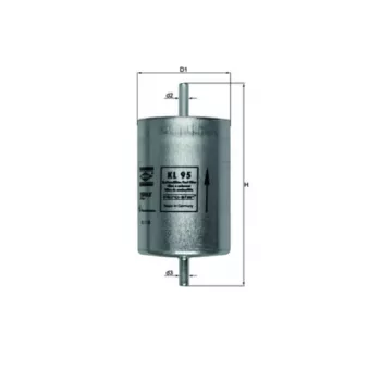 Filtre à carburant KNECHT KL 95