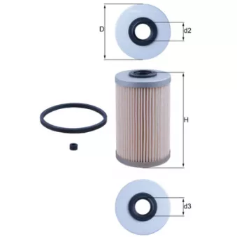Filtre à carburant KNECHT KX 204D