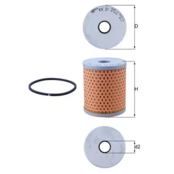 Filtre à carburant KNECHT KX 21D