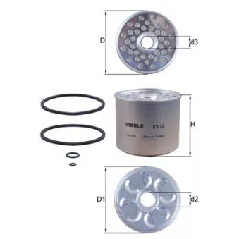 Filtre à carburant KNECHT KX 23D