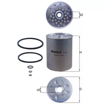 Filtre à carburant KNECHT KX 24D