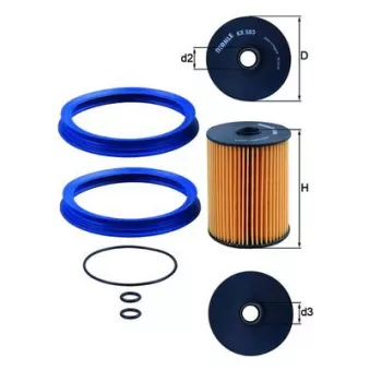 Filtre à carburant KNECHT KX 503D