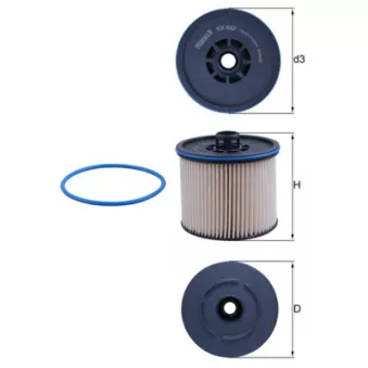 Filtre à carburant KNECHT KX 652D