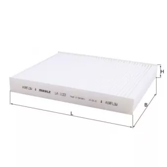 Filtre, air de l'habitacle KNECHT LA 1123