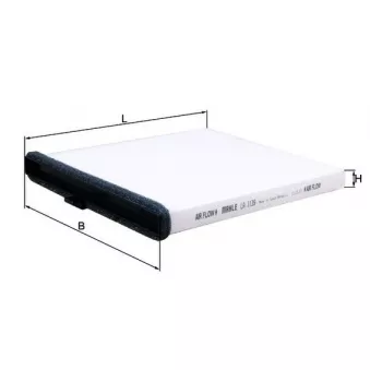Filtre, air de l'habitacle KNECHT LA 1139
