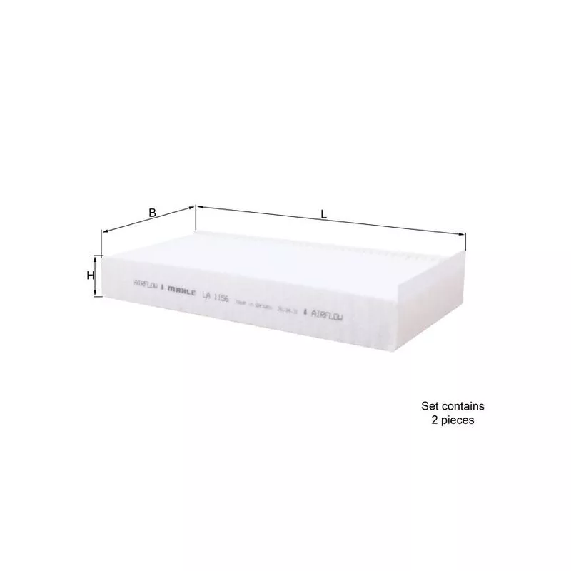Filtre, air de l'habitacle KNECHT LA 1156/S