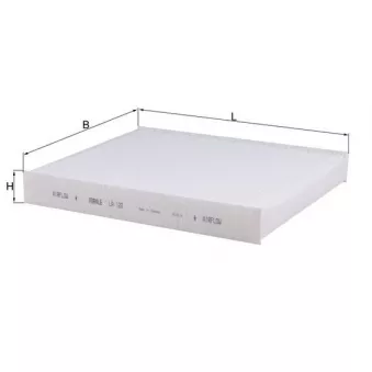 Filtre, air de l'habitacle KNECHT LA 120