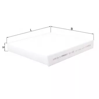 Filtre, air de l'habitacle KNECHT LA 1225