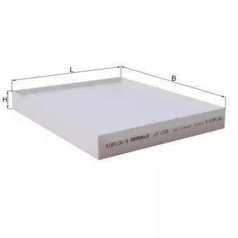 Filtre, air de l'habitacle KNECHT LA 1526