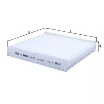 Filtre, air de l'habitacle KNECHT LA 155