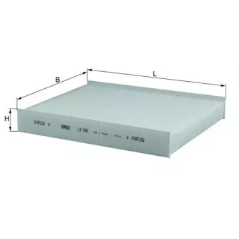 Filtre, air de l'habitacle KNECHT LA 169