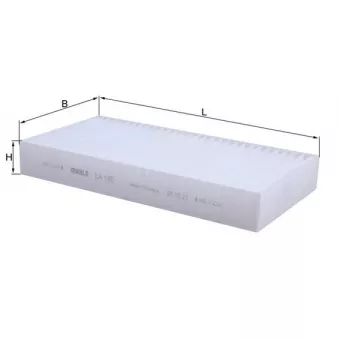 Filtre, air de l'habitacle KNECHT LA 180
