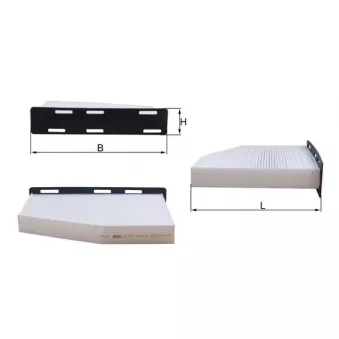 Filtre, air de l'habitacle KNECHT LA 181/1