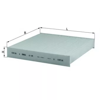 Filtre, air de l'habitacle KNECHT LA 184