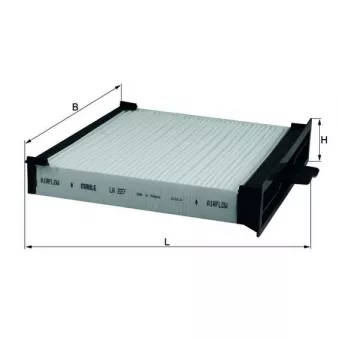 Filtre, air de l'habitacle KNECHT LA 227