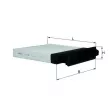 Filtre, air de l'habitacle KNECHT LA 230 - Visuel 1