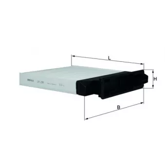Filtre, air de l'habitacle KNECHT LA 230