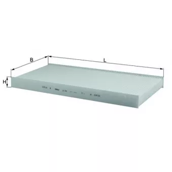 Filtre, air de l'habitacle KNECHT LA 252