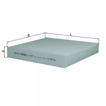 Filtre, air de l'habitacle KNECHT LA 293