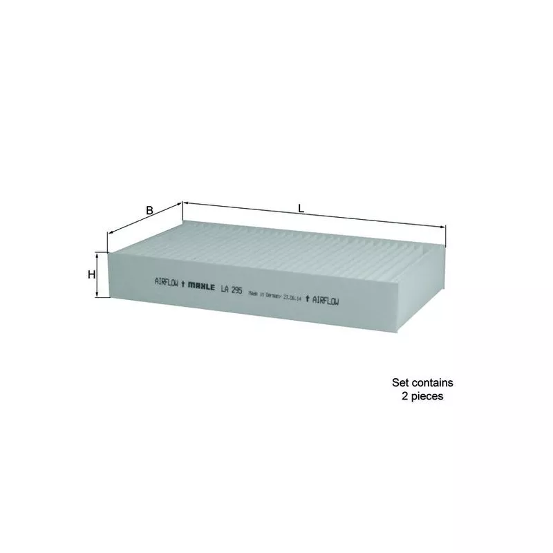 Filtre, air de l'habitacle KNECHT LA 295/S