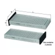 Filtre, air de l'habitacle KNECHT LA 296/S - Visuel 1