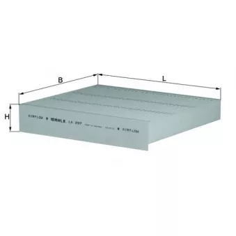 Filtre, air de l'habitacle KNECHT LA 297