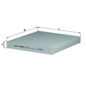Filtre, air de l'habitacle KNECHT LA 343