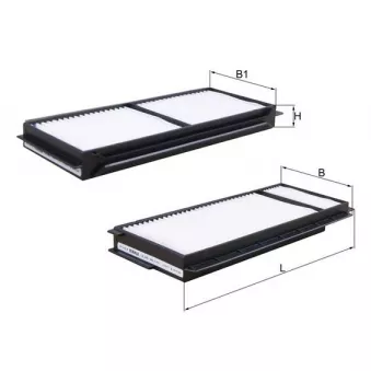 Filtre, air de l'habitacle KNECHT LA 346/S
