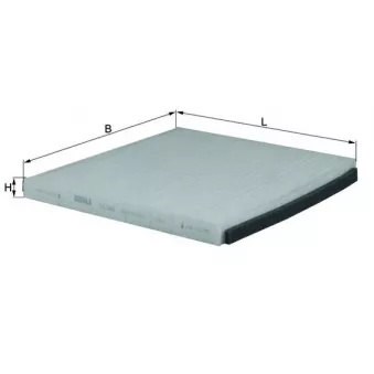 Filtre, air de l'habitacle KNECHT LA 348