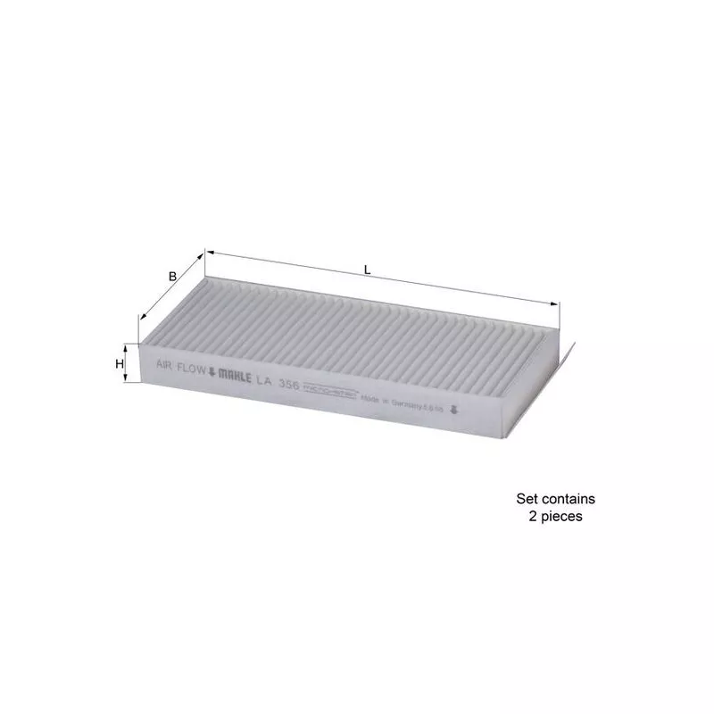 Filtre, air de l'habitacle KNECHT LA 356/S