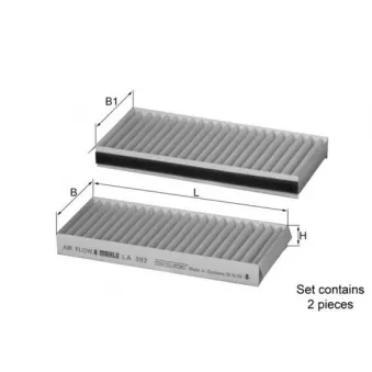 Filtre, air de l'habitacle KNECHT LA 392/S