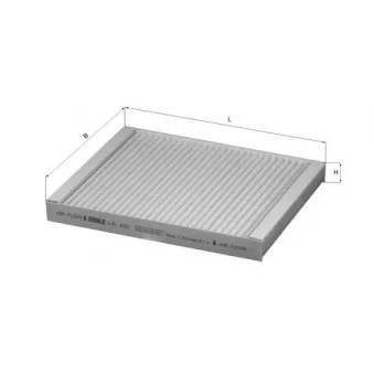 Filtre, air de l'habitacle KNECHT LA 401
