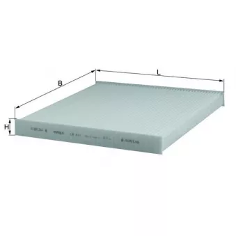 Filtre, air de l'habitacle KNECHT LA 411