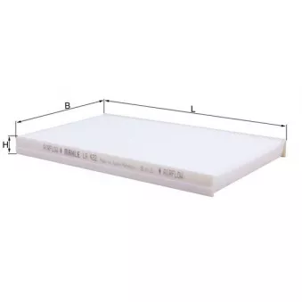 Filtre, air de l'habitacle KNECHT LA 422
