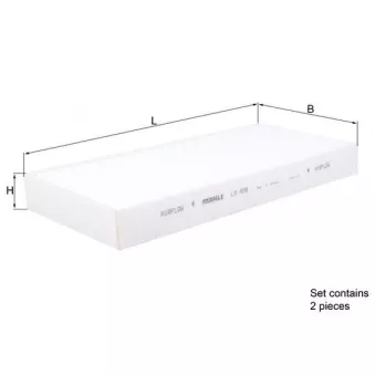Filtre, air de l'habitacle KNECHT LA 426/S
