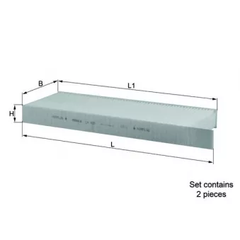 Filtre, air de l'habitacle KNECHT LA 428/S